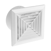 Вентилятор вытяжной "ВИЕНТО" 125ВФ, d=125 мм, 18 Вт, 240 м&sup3;/ч, 34 дБ, белый