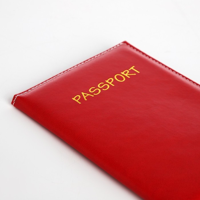 Обложка для паспорта, цвет красный Обложка для паспорта, цвет красный