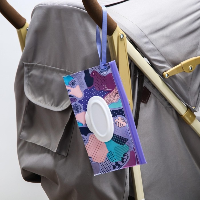 Контейнер для салфеток с петелькой «Абстракция», цвет МИКС Контейнер для салфеток с петелькой «Абстракция», цвет МИКС