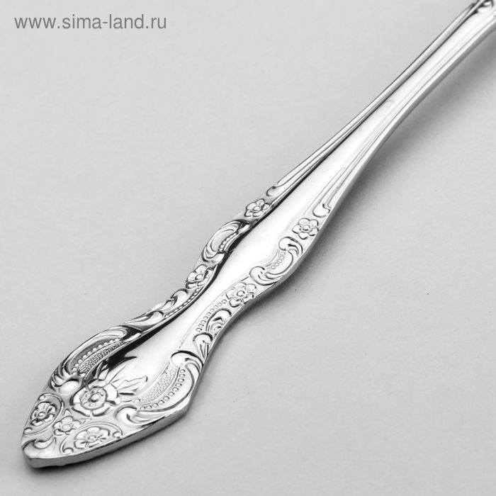 Лопатка для пирожного &laquo;Тройка&raquo;, h=22 см, толщина 2,5 мм, цвет серебряный