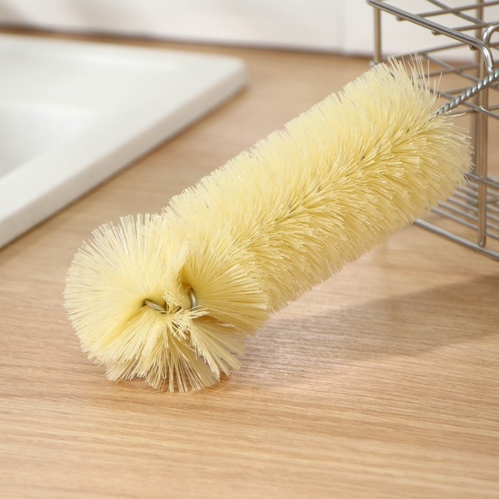 Ёршик для посуды с деревянной ручкой Доляна, 37&times;7 см