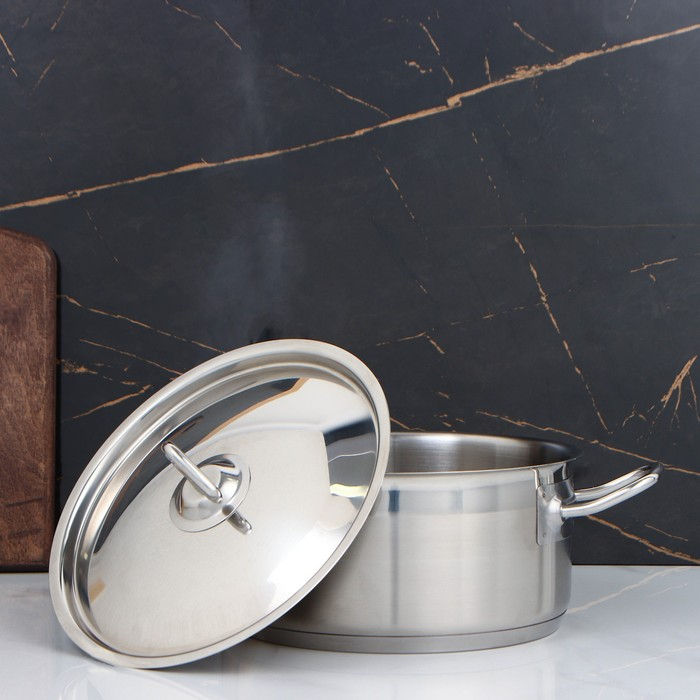 Кастрюля, 3 л, d=21.5 см, h=9.5 см, капсульное дно, индукция Кастрюля, 3 л, d=21.5 см, h=9.5 см, капсульное дно, индукция