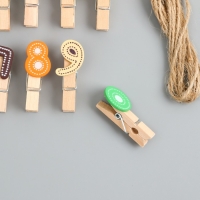 Декор для творчества дерево "Прищепка. Цифры" набор 10 шт 3,7х1,5х1,2 см Декор для творчества дерево "Прищепка. Цифры" набор 10 шт 3,7х1,5х1,2 см