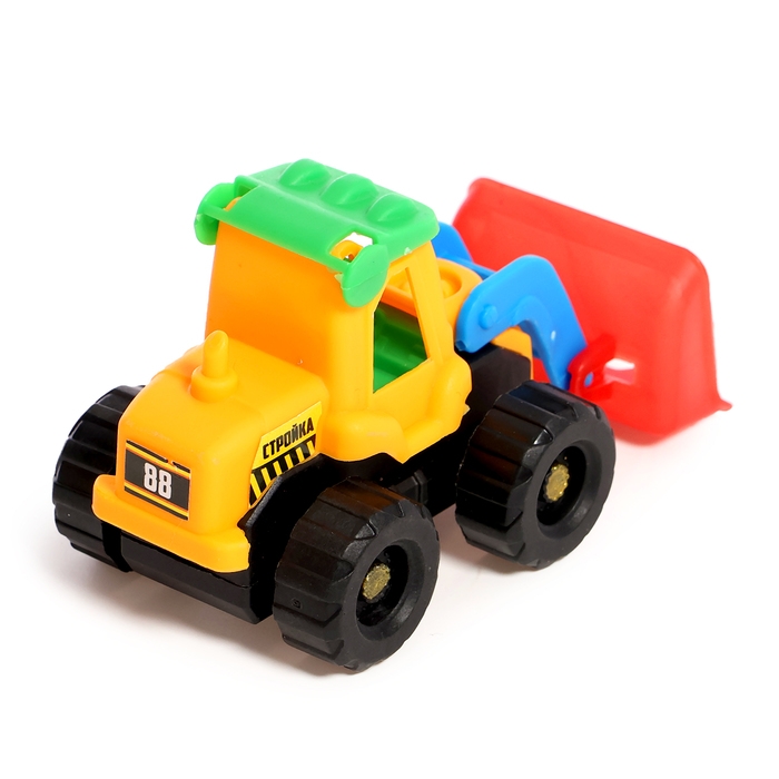 Набор тракторов &laquo;Весёлая стройка&raquo;, инерционные, в наборе 6 шт., цвет МИКС
