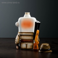 Штоф фарфоровый &laquo;Охотник&raquo;, 0.35 л, в упаковке книге