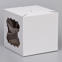 Кондитерская упаковка,2 окна, 30 х 30 х 30 см Кондитерская упаковка,2 окна, 30 х 30 х 30 см