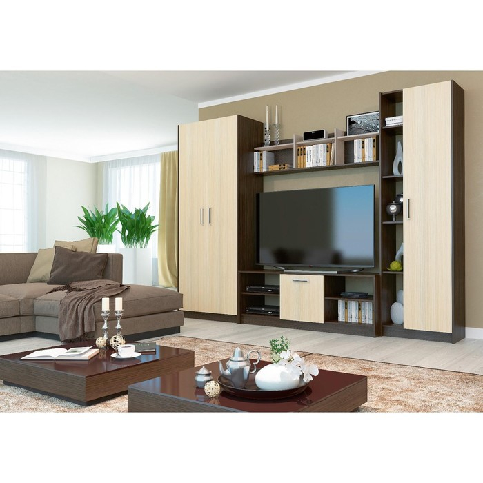 Гостиная Милан, 3000х2046х446, Кантерберри/Дуб сонома Гостиная Милан, 3000х2046х446, Кантерберри/Дуб сонома