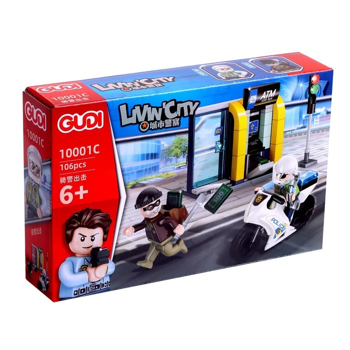 Конструктор &laquo;Полиция. Жулики&raquo;, цвет МИКС