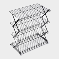 Решетка для глазирования и остывания кондитерских изделий 4-ярусная 43,5х25,5х8 см