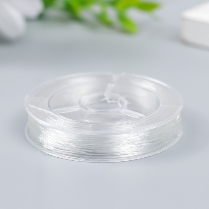 Нить силиконовая для бисера Нить силиконовая для бисера "Astra" 0,8 мм, 10 м, прозрачный