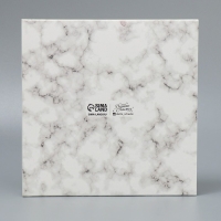 Коробка под 8 конфет и шоколад с ячейками, кондитерская упаковка, &laquo;Мрамор&raquo; 18 х 18 х 4 см