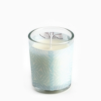 Новогодняя свеча с калькой &laquo;Новый год: С Новым годом!&raquo;, аромат жасмин,5х6х5 см