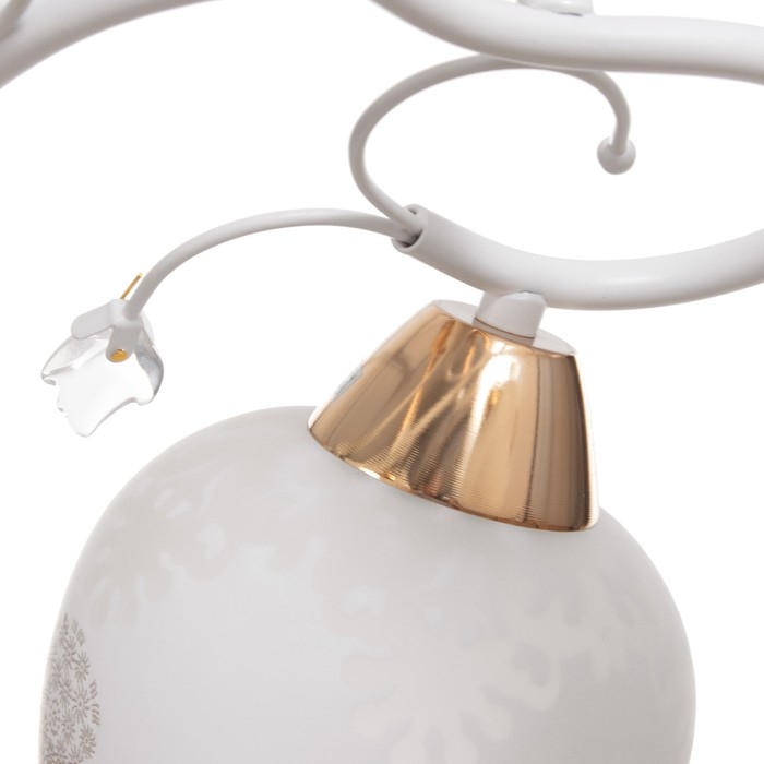 Люстра Люстра "Оливия" 3х60Вт Е27 Золото, белый 48х48х28см