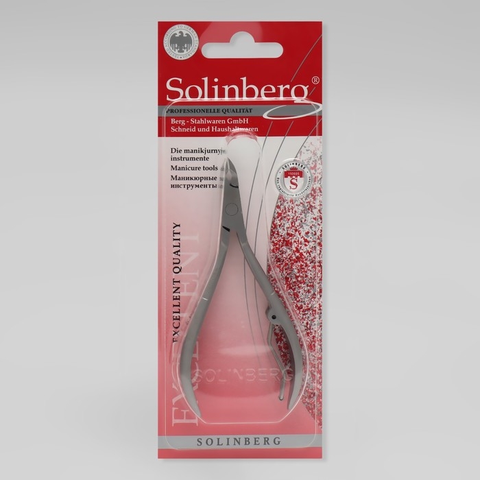 Кусачки маникюрные для кутикулы, 10 см, длина лезвия - 5 мм, на блистере, цвет матовый серебристый, 32811/2T Кусачки маникюрные для кутикулы, 10 см, длина лезвия - 5 мм, на блистере, цвет матовый серебристый, 32811/2T