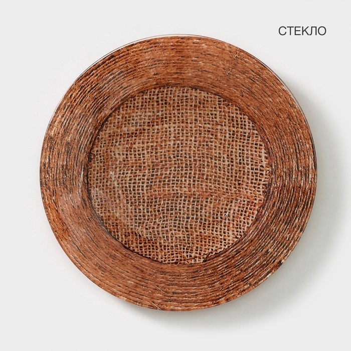 Набор столовый Доляна &laquo;Лён&raquo;, 7 предметов: 29.5 см - 1 шт, 21.5 см - 6 шт