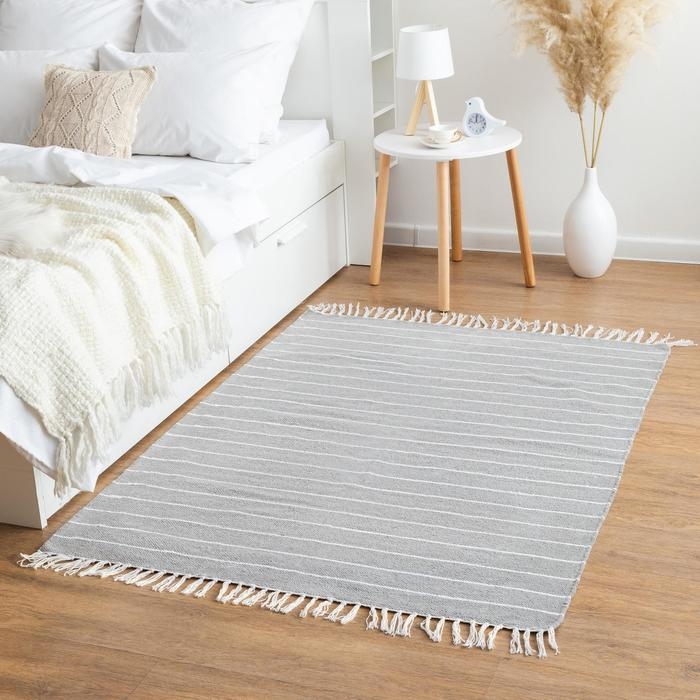 Ковер Strip Grey 150х190 &plusmn; 3 см, 1400 гр/м2, 100% хлопок
