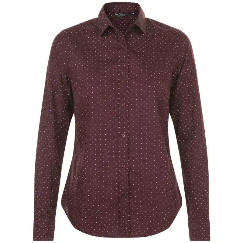 Рубашка женская Becker Women, бордовая с белым, размер XS Рубашка женская Becker Women, бордовая с белым, размер XS