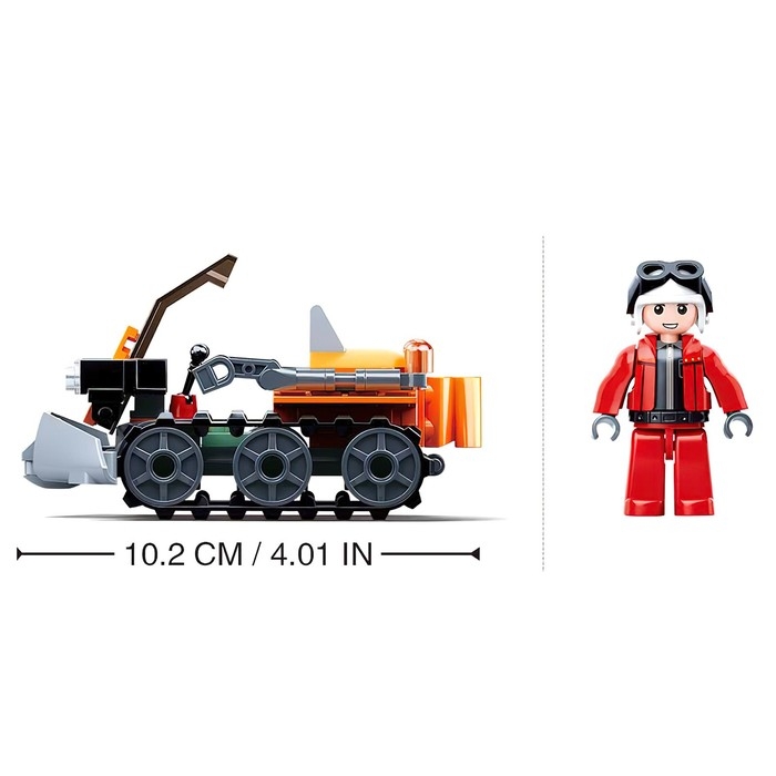 Конструктор Город &laquo;Снегоуборщик&raquo;, 82 детали