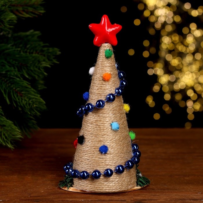 Новогодний декор &laquo;Ёлка. Конус со звездой&raquo;