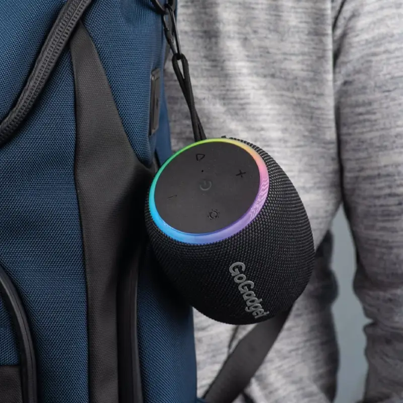 Водонепроницаемая колонка c подсветкой CityWave Pro, черная