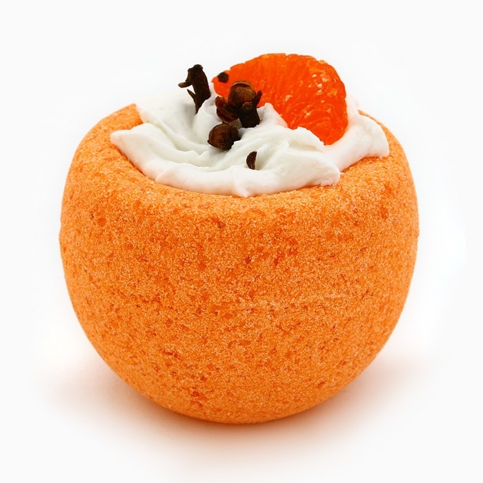 Бомбочка для ванны с добавками, 160 гр, аромат гвоздики, Новый Год Бомбочка для ванны с добавками, 160 гр, аромат гвоздики, Новый Год