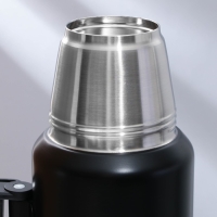 Термос &laquo;Компас&raquo;, 1.2 л, черный, сохраняет тепло 16-18 ч