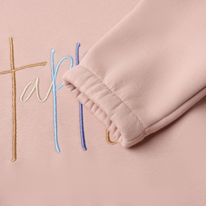 Толстовка (худи) детская MINAKU: Exclusive print, цвет пудровый, Oversize рост 110 см Толстовка (худи) детская MINAKU: Exclusive print, цвет пудровый, Oversize рост 110 см