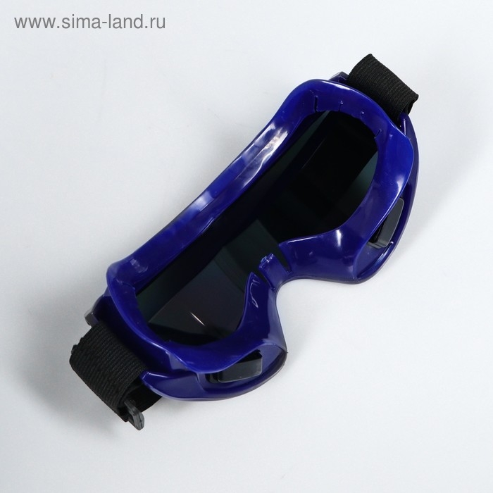 Очки-маска для езды на мототехнике, стекло хамелеон, синие Очки-маска для езды на мототехнике, стекло хамелеон, синие