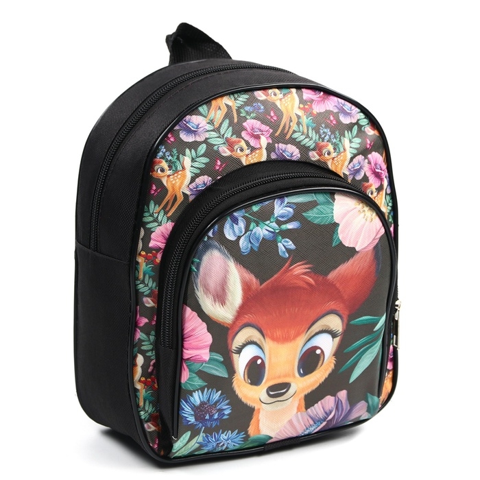 Рюкзак детский для девочки с карманом, 23&times;19&times;6 см, Бэмби