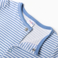 Комбинезон детский, цвет белый/полоска, рост 80