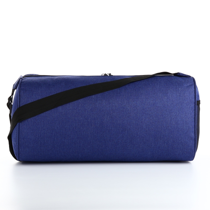 Сумка спортивная на молнии, наружный карман, регулируемый ремень, средний размер, цвет синий Сумка спортивная на молнии, наружный карман, регулируемый ремень, средний размер, цвет синий