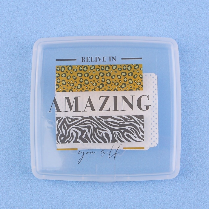 Органайзер для хранения гигиенических принадлежностей &laquo;AMAZING&raquo;, 9,5 &times; 9,5 &times; 1,5 см, цвет прозрачный