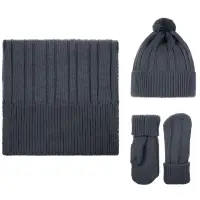 Шапка Knit Beat, серая (графит) Шапка Knit Beat, серая (графит)