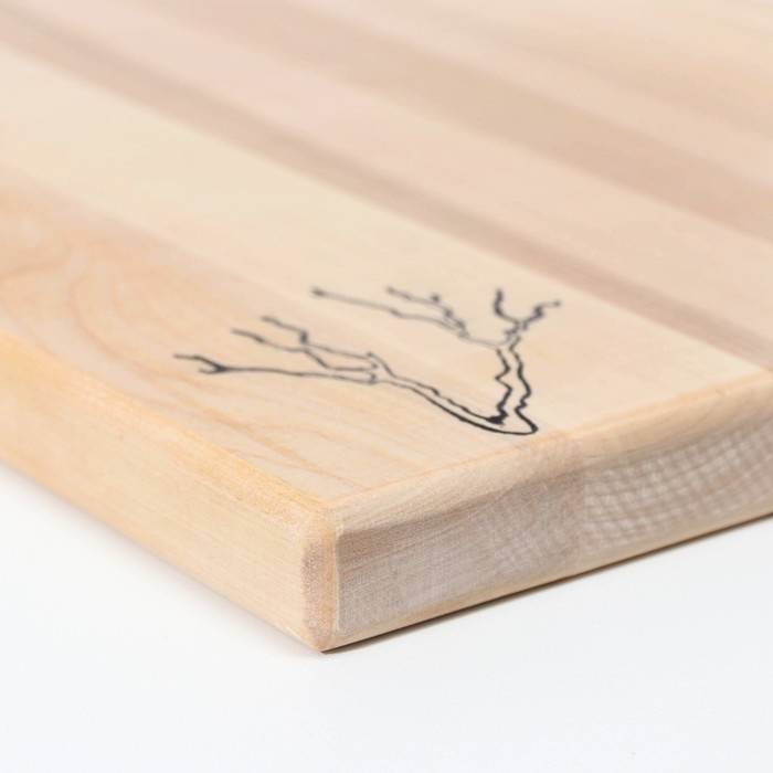 Набор разделочных и сервировочных досок на подставке 2 шт , береза Набор разделочных и сервировочных досок на подставке 2 шт , береза