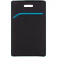 Чехол для пропуска Multimo, черный с бирюзовым