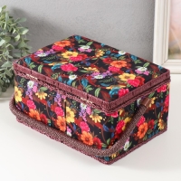 Шкатулка для рукоделия "Цветочный сад в ночи" 19х26х14,5 см Шкатулка для рукоделия "Цветочный сад в ночи" 19х26х14,5 см