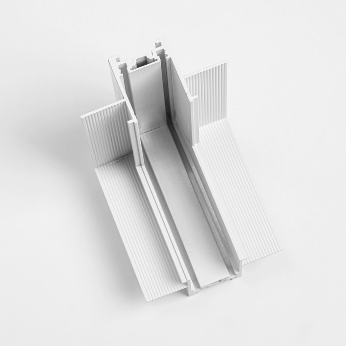 Соединитель встраиваемый для шинопровода (потолок-стена) белый 5х5 см Соединитель встраиваемый для шинопровода (потолок-стена) белый 5х5 см