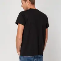 Футболка мужская T-bolka Stretch, черная, размер S