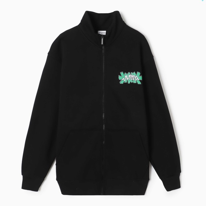 Толстовка мужская НАЧЁС, цвет чёрный, размер 50 (XL)