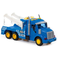 Автомобиль-эвакуатор &laquo;Профи&raquo;, инерционный, со светом и звуком, цвет синий