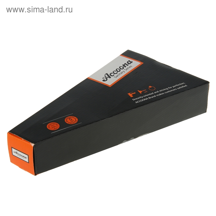 Cмеситель для кухни Accoona A4167G, однорычажный, с гайкой, силумин, белый Cмеситель для кухни Accoona A4167G, однорычажный, с гайкой, силумин, белый