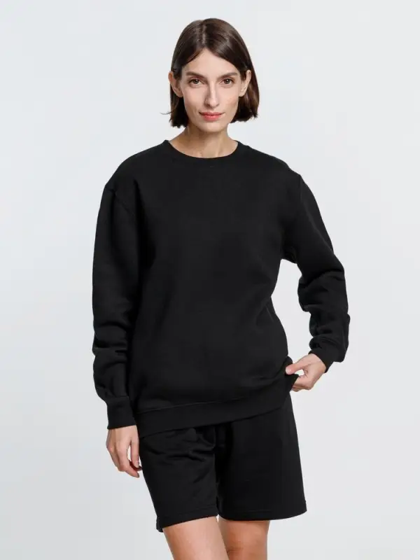 Свитшот унисекс Delta, черный, размер 3XL