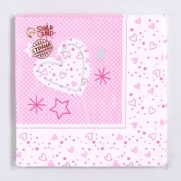 Салфетки бумажные &laquo;Волшебные сердечки&raquo;, 33х33 см, набор 20 шт