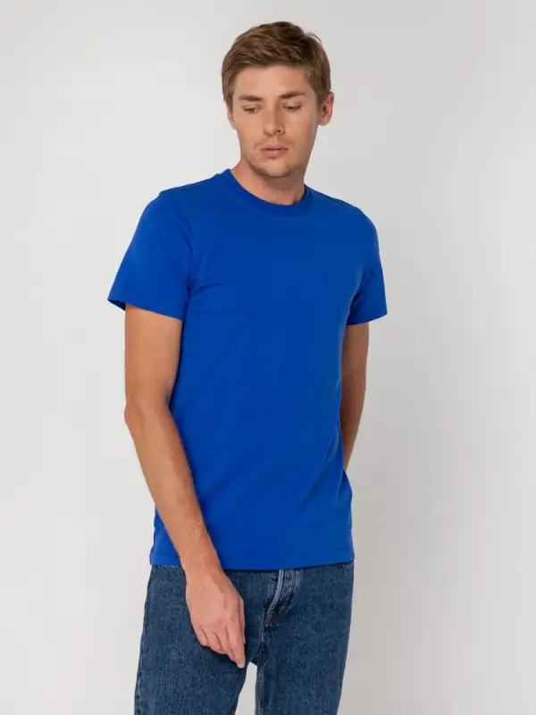 Футболка мужская T-bolka Stretch, ярко-синяя (royal), размер S
