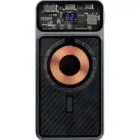 Магнитный беспроводной аккумулятор Cooper Prime 10000 мАч, темно-серый