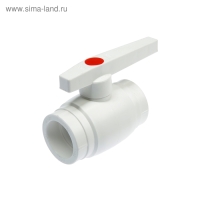 Кран VALFEX OPTIMA, полипропиленовый, со стальным омедненным шаром, d=50 мм Кран VALFEX OPTIMA, полипропиленовый, со стальным омедненным шаром, d=50 мм