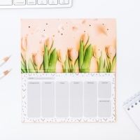 Планер с отрывными листами, 50 л. 17х9см «С 8 Марта тюльпаны» Планер с отрывными листами, 50 л. 17х9см «С 8 Марта тюльпаны»