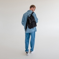 Рюкзак мужской городской, TEXTURA, текстиль, цвет чёрный Рюкзак мужской городской, TEXTURA, текстиль, цвет чёрный