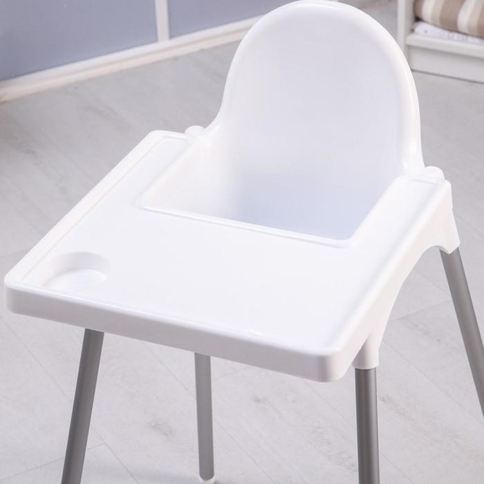 Стульчик для кормления пластиковый, цвет белый Стульчик для кормления пластиковый, цвет белый