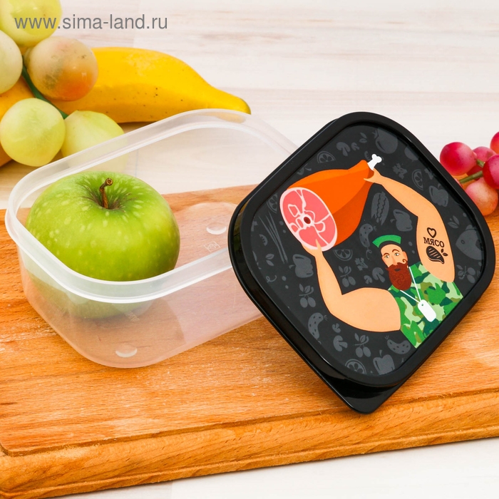 Ланч-бокс &laquo;Обед настоящего мужика&raquo;, 0.5 л